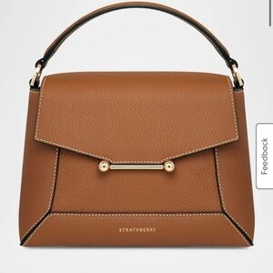 Strathberry Mosaic Envelope Flap Top-Handle Bag